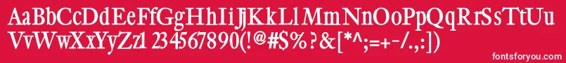 Cybapeeblack Font – White Fonts on Red Background