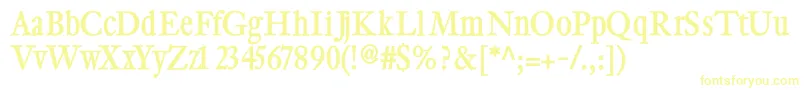 Cybapeeblack Font – Yellow Fonts on White Background