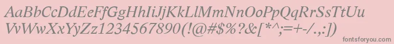 More about LidoStfCeItalic Font LidoStfCeItalic Font – Gray Fonts on Pink Background