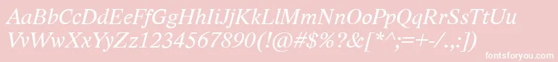 More about LidoStfCeItalic Font LidoStfCeItalic Font – White Fonts on Pink Background