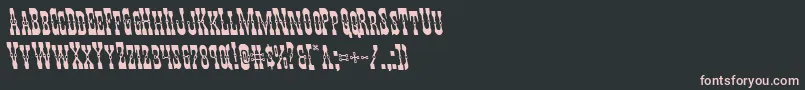 Youngerbrosleft Font – Pink Fonts on Black Background