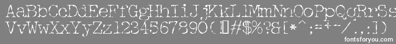 フォントDetective – 灰色の背景に白い文字