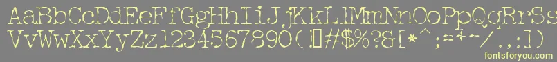 Detective-fontti – keltaiset fontit harmaalla taustalla