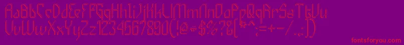 GizmoShade Font – Red Fonts on Purple Background