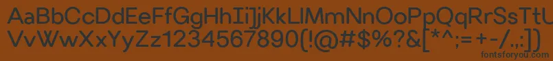 VillerayroundedRegular Font – Black Fonts on Brown Background
