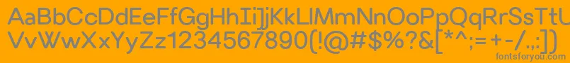 More about VillerayroundedRegular Font VillerayroundedRegular Font – Gray Fonts on Orange Background