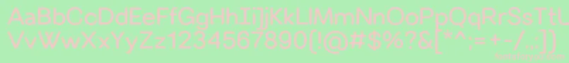 VillerayroundedRegular Font – Pink Fonts on Green Background