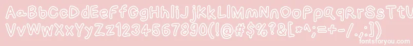 Loogiehawkotl Font – White Fonts on Pink Background