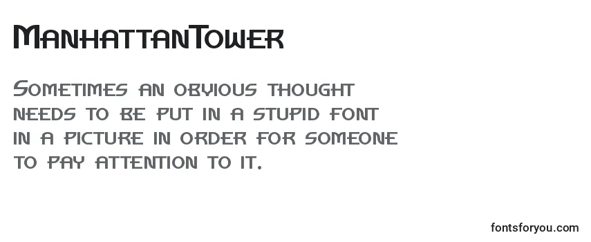 Шрифт ManhattanTower