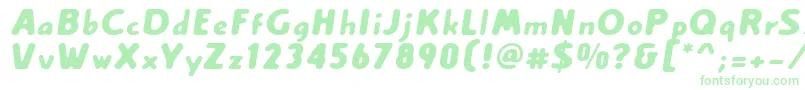 Creamexbold Font – Green Fonts on White Background