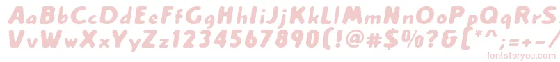 Creamexbold Font – Pink Fonts on White Background