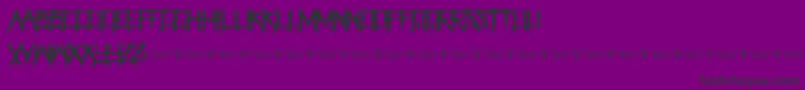 ThegrinderRegular Font – Black Fonts on Purple Background