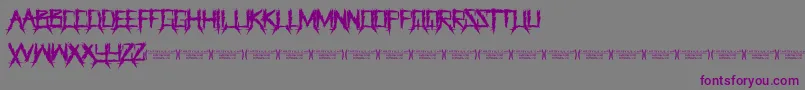 Police ThegrinderRegular – polices violettes sur fond gris