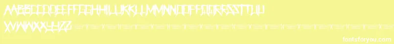 ThegrinderRegular Font – White Fonts on Yellow Background