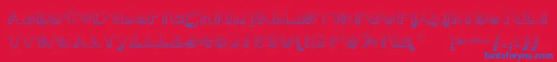 SmokeRasterized Font – Blue Fonts on Red Background