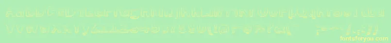 SmokeRasterized Font – Yellow Fonts on Green Background