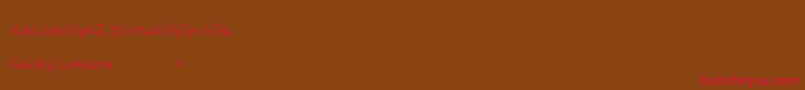 Beautifulthangsab Font – Red Fonts on Brown Background