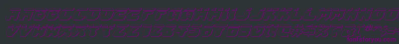 Astropolis3Dlai Font – Purple Fonts on Black Background