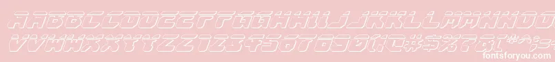 Astropolis3Dlai Font – White Fonts on Pink Background