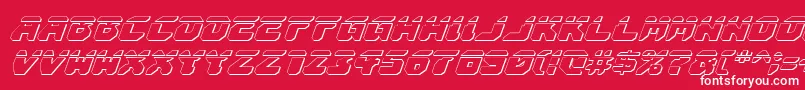 Astropolis3Dlai Font – White Fonts on Red Background