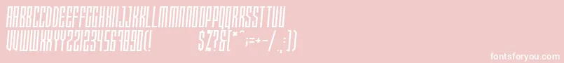 フォントXRaytedS – ピンクの背景に白い文字