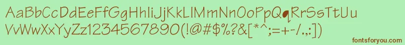 Tontil Font – Brown Fonts on Green Background
