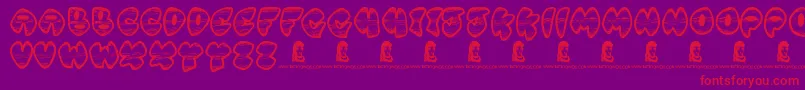 GhettoMaster Font – Red Fonts on Purple Background