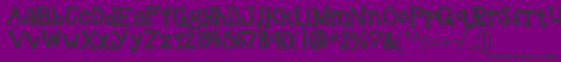 Kbreindeergames Font – Black Fonts on Purple Background