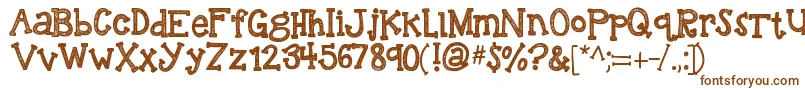 Kbreindeergames Font – Brown Fonts on White Background