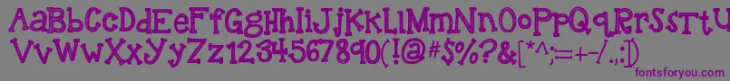 Kbreindeergames Font – Purple Fonts on Gray Background