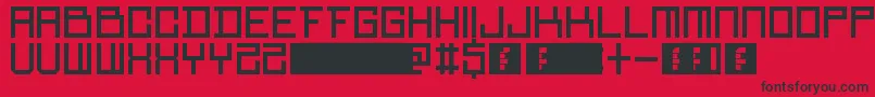 Więcej informacji o czcionce RedMamba Czcionka RedMamba – czarne czcionki na czerwonym tle