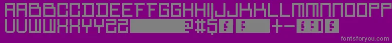 Więcej informacji o czcionce RedMamba Czcionka RedMamba – szare czcionki na fioletowym tle
