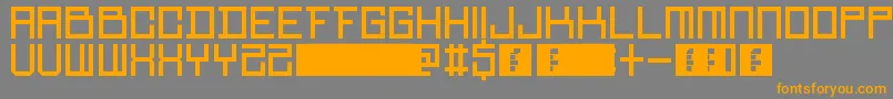 RedMamba Font – Orange Fonts on Gray Background
