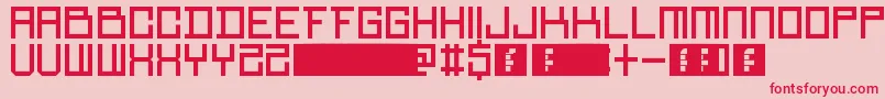 RedMamba Font – Red Fonts on Pink Background