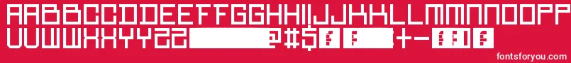 フォントRedMamba – 赤い背景に白い文字