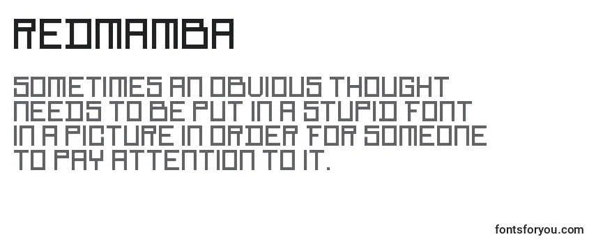 Обзор шрифта RedMamba