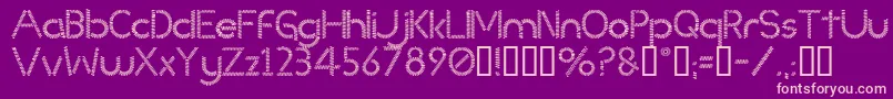 Slinked Font – Pink Fonts on Purple Background