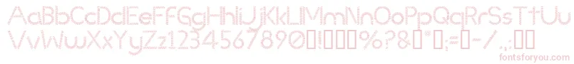 Slinked Font – Pink Fonts on White Background