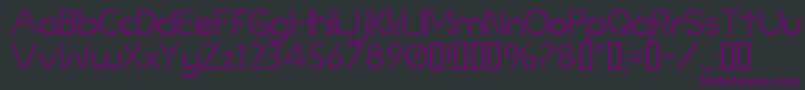 Slinked Font – Purple Fonts on Black Background
