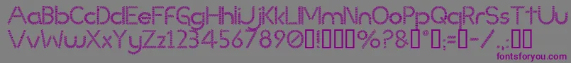 Slinked Font – Purple Fonts on Gray Background