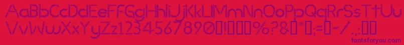 Шрифт Slinked – фиолетовые шрифты на красном фоне