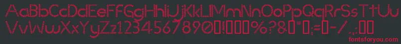 Slinked Font – Red Fonts on Black Background