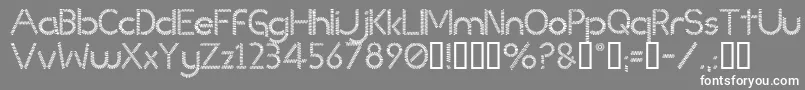 Slinked Font – White Fonts on Gray Background