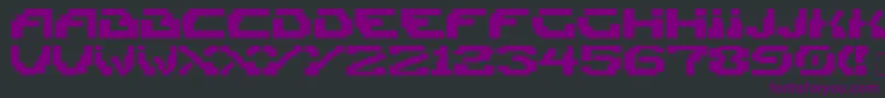 Blokk Font – Purple Fonts on Black Background