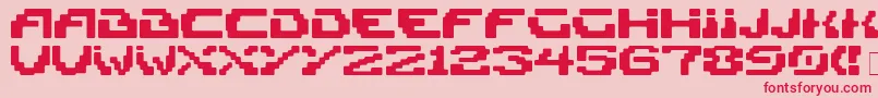 More about Blokk Font Blokk Font – Red Fonts on Pink Background
