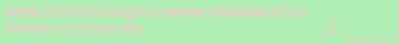 CfjungleadventureRegular Font – Pink Fonts on Green Background