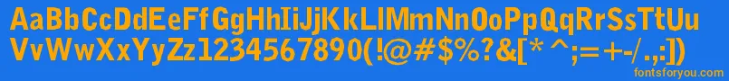 More about DelinquentBlack Font DelinquentBlack Font – Orange Fonts on Blue Background
