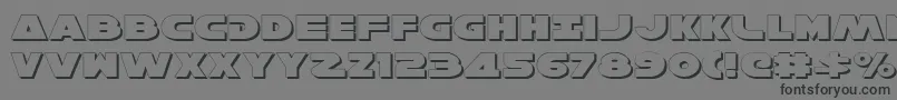 fuente HanSoloExpandedShadow – Fuentes Negras Sobre Fondo Gris