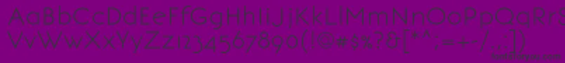 BonvenocfLight Font – Black Fonts on Purple Background