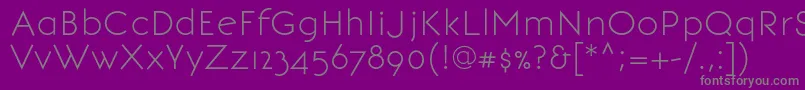 Шрифт BonvenocfLight – серые шрифты на фиолетовом фоне
